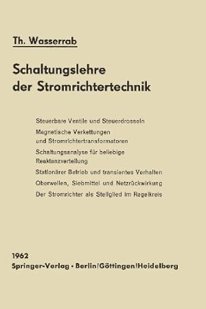 Seller image for Schaltungslehre der Stromrichtertechnik (German Edition) by Wasserrab, Theodor [Paperback ] for sale by booksXpress