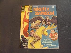 2 Iss Mighty Samson #24,30 Bronze Age Gold Key Comics