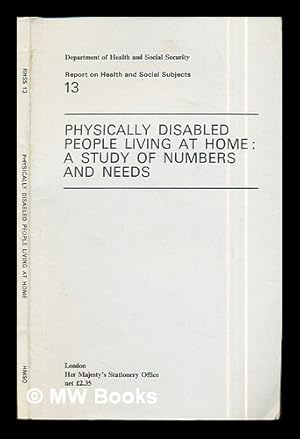 Bild des Verkufers fr Physically disabled people living at home : a study of numbers and needs / Rose Knight and M.D. Warren zum Verkauf von MW Books Ltd.