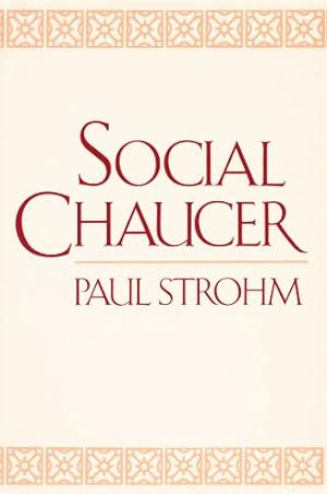 Seller image for Social Chaucer by Strohm, Paul [Paperback ] for sale by booksXpress