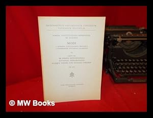 Image du vendeur pour Schema constitutionis dogmaticae De Ecclesia : modi a patribus conciliaribus propositi, a Commissione Doctrinali examinati. VI Caput VII: De indole eschatologica Ecclesiae peregrinantis eiusque unione cum Ecclesia coelesti mis en vente par MW Books Ltd.