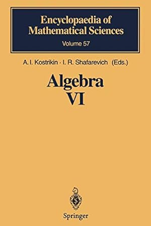 Seller image for Algebra VI: Combinatorial and Asymptotic Methods of Algebra. Non-Associative Structures (Encyclopaedia of Mathematical Sciences) [Soft Cover ] for sale by booksXpress