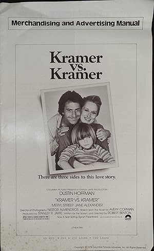 Imagen del vendedor de Kramer Vs. Kramer Pressbook 1979 Dustin Hoffman, Meryl Streep a la venta por AcornBooksNH