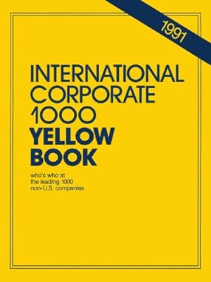 Immagine del venditore per International Corporate 1000 Yellow Book: 1990 [Paperback ] venduto da booksXpress