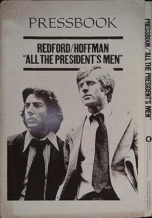 Imagen del vendedor de All the President's Men Pressbook 1976 Dustin Hoffman, Robert Redford a la venta por AcornBooksNH