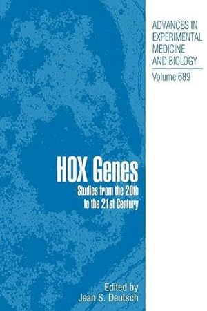 Immagine del venditore per Hox Genes: Studies from the 20th to the 21st Century (Advances in Experimental Medicine and Biology) [Paperback ] venduto da booksXpress