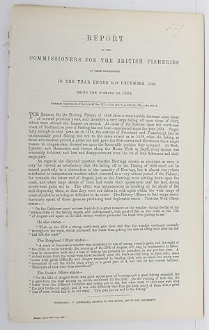 Imagen del vendedor de Report by the Commissioners for the British Fisheries of Their Proceedings in the Year Ended 31st December 1868. Being the Fishing of 1868 a la venta por Lasting Words Ltd