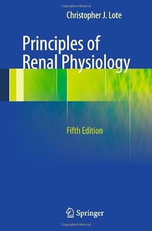 Bild des Verkufers fr Principles of Renal Physiology by Lote, Christopher J. [Paperback ] zum Verkauf von booksXpress