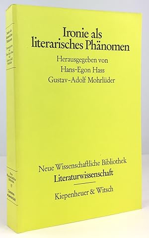 Bild des Verkufers fr Ironie als literarisches Phnomen. zum Verkauf von Antiquariat Heiner Henke