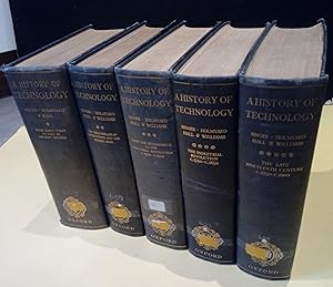 A History of technology. 1954-58 Complete 5 Vols Set