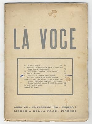 VOCE (LA) Anno VIII. 29 febbraio 1916.