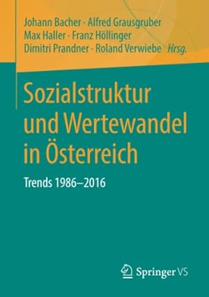 Imagen del vendedor de Sozialstruktur und Wertewandel in sterreich: Trends 1986-2016 (German Edition) [Paperback ] a la venta por booksXpress
