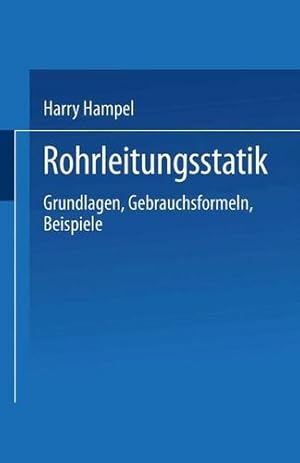 Bild des Verkufers fr Rohrleitungsstatik (German Edition) by Hampel, Harry [Paperback ] zum Verkauf von booksXpress