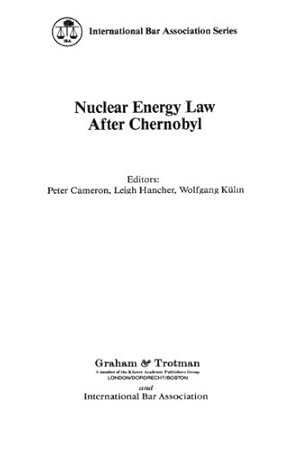 Image du vendeur pour Nuclear Energy Law After Chernobyl (Better Business Series) [Hardcover ] mis en vente par booksXpress