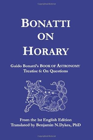 Image du vendeur pour Bonatti on Horary [Soft Cover ] mis en vente par booksXpress