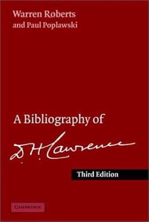 Immagine del venditore per A Bibliography of D. H. Lawrence by Roberts, Warren, Poplawski, Paul [Hardcover ] venduto da booksXpress