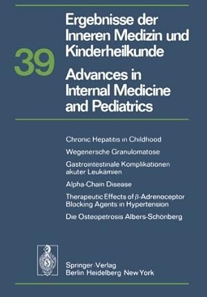 Seller image for Ergebnisse der Inneren Medizin und Kinderheilkunde/Advances in Internal Medicine and Pediatrics (Ergebnisse der Inneren Medizin und Kinderheilkunde. . and Pediatrics) (German and English Edition) by Frick, P., Harnack, G.-A. von, Martini, G. A., Prader, A., Schoen, R., Wolff, H. P. [Paperback ] for sale by booksXpress