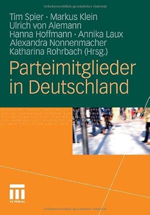 Immagine del venditore per Parteimitglieder in Deutschland (German Edition) [Paperback ] venduto da booksXpress