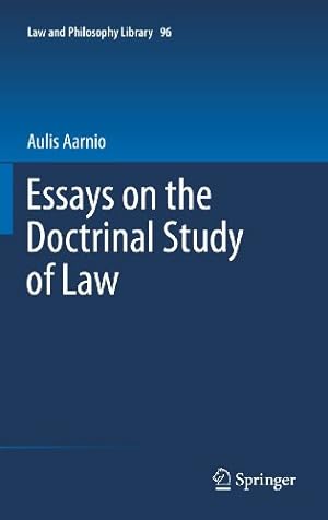 Seller image for Essays on the Doctrinal Study of Law (Law and Philosophy Library) [Hardcover ] for sale by booksXpress