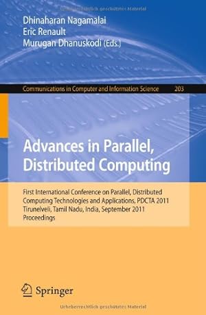 Immagine del venditore per Advances in Parallel, Distributed Computing (Communications in Computer and Information Science) [Paperback ] venduto da booksXpress