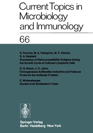 Seller image for Current Topics in Microbiology and Immunology: Ergebnisse Der Mikrobiologie Und Immunitätsforschung by Haas, R., Henle, W., Arber, W., Humphrey, J. H., Hofschneider, P. H., Jerne, N. K., Koldovský, P., Koprowski, H., Maaløe, O., Schweiger, H. G., Rott, R., Sela, M., Syru?ek, L., Vogt, P. K., Wecker, E. [Paperback ] for sale by booksXpress