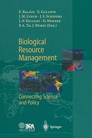 Imagen del vendedor de Biological Resource Management Connecting Science and Policy [Paperback ] a la venta por booksXpress