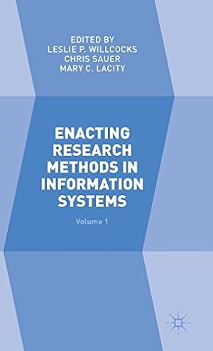 Bild des Verkufers fr Enacting Research Methods in Information Systems: Volume 1 [Hardcover ] zum Verkauf von booksXpress