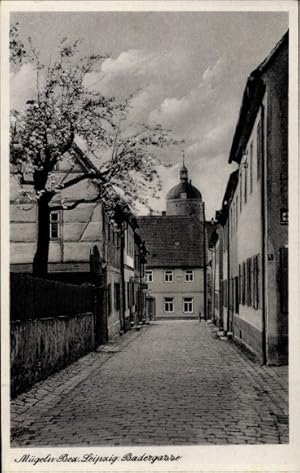 Ansichtskarte / Postkarte Mügeln Bezirk Leipzig in Nordsachsen, Badergasse