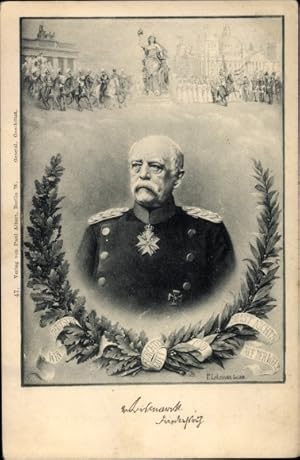 Künstler Ansichtskarte / Postkarte Lehmann, Fürst Otto von Bismarck, Wir Deutschen fürchten Gott,...