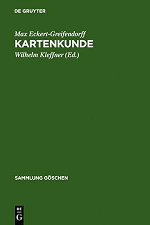 Seller image for Kartenkunde (Sammlung G Schen) (German Edition) by Eckert-Greifendorff, Max [Hardcover ] for sale by booksXpress