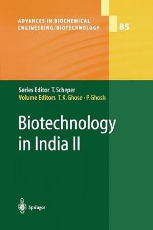 Image du vendeur pour Biotechnology in India II (Advances in Biochemical Engineering/Biotechnology) (Volume 85) [Paperback ] mis en vente par booksXpress