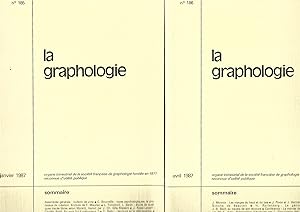 Image du vendeur pour La graphologie (4 numros de 1987 complet pour cette anne 185  188) mis en vente par LES TEMPS MODERNES