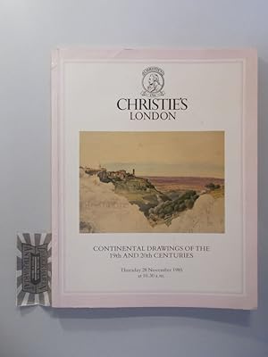 Image du vendeur pour Continental drawings of the 19th and 20th Centuries. [Thursday 28 November 1985 at 10:30 a.m.]. mis en vente par Druckwaren Antiquariat