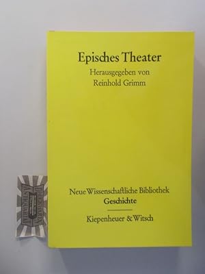 Episches Theater. Neue wissenschaftliche Bibliothek 15: Literaturwissenschaft.