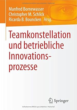 Bild des Verkufers fr Teamkonstellation und betriebliche Innovationsprozesse (German Edition) [Paperback ] zum Verkauf von booksXpress