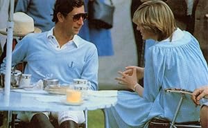 Prince Charles Princess Diana at Brockenhurst Restaurant 1982 Postcard
