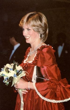 Princess Diana at London Barbican Centre 1982 Postcard