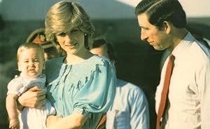 Princess Diana Prince Charles Alice Springs Australia 1983 Postcard