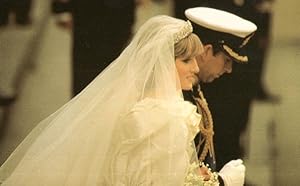 Princess Diana Prince Charles 1981 Royal Wedding Day Postcard