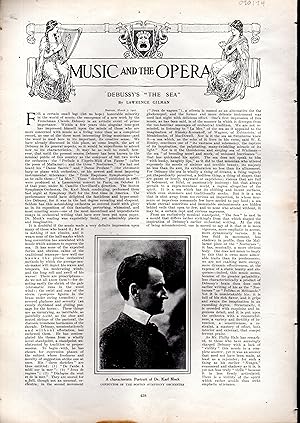 Image du vendeur pour PRINT: "Music and the Opera: Debussy's "The Sea"'". from Harper's Weekly, March 30, 1907 mis en vente par Dorley House Books, Inc.