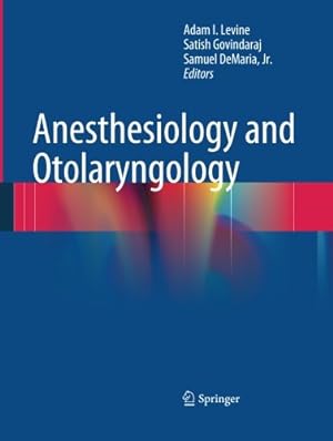 Imagen del vendedor de Anesthesiology and Otolaryngology [Paperback ] a la venta por booksXpress