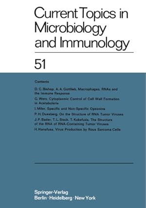 Seller image for Current Topics in Microbiology and Immunology / Ergebnisse der Mikrobiologie und Immunitätsforschung [Soft Cover ] for sale by booksXpress