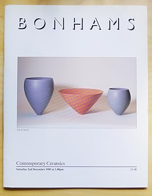 Image du vendeur pour Contemporary Ceramics. A Christmas Sale. mis en vente par Roe and Moore