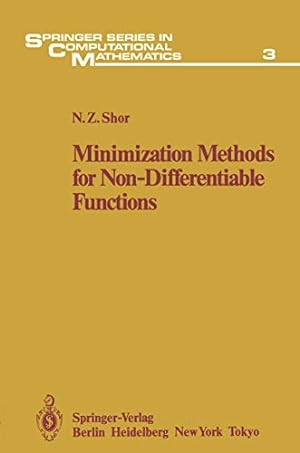 Seller image for Minimization Methods for Non-Differentiable Functions (Springer Series in Computational Mathematics) [Soft Cover ] for sale by booksXpress