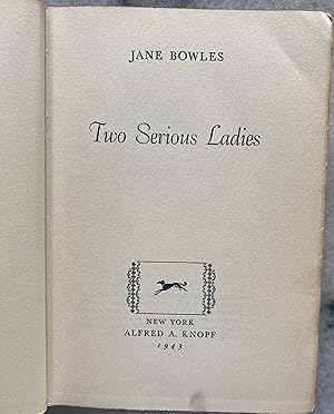 Seller image for Two Serious Ladies for sale by Doodletown Farm Books