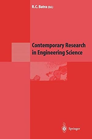 Imagen del vendedor de Contemporary Research in Engineering Science [Paperback ] a la venta por booksXpress