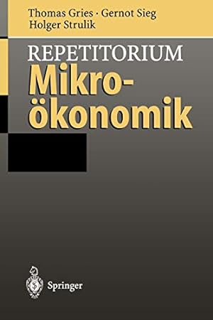 Immagine del venditore per Repetitorium Mikroökonomik (German Edition) [Soft Cover ] venduto da booksXpress
