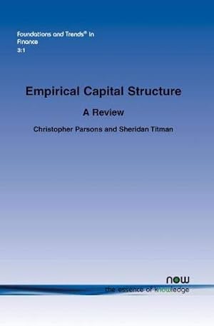 Immagine del venditore per Empirical Capital Structure (Foundations and Trends(r) in Finance) [Soft Cover ] venduto da booksXpress