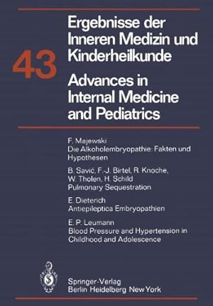 Seller image for Advances in Internal Medicine and Pediatrics/Ergebnisse der Inneren Medizin und Kinderheilkunde (Ergebnisse der Inneren Medizin und Kinderheilkunde. . and Pediatrics) (English and German Edition) by Frick, P., Harnack, G.-A. von, Martini, G. A., Prader, A., Schoen, R., Wolff, H. P. [Paperback ] for sale by booksXpress