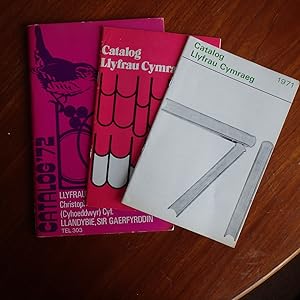 Catalog Llyfrau Cymraeg-1971 & 1972 with a Catalogue LLyfrau'r Dryw 1972 - 3 Catalouges of Books ...